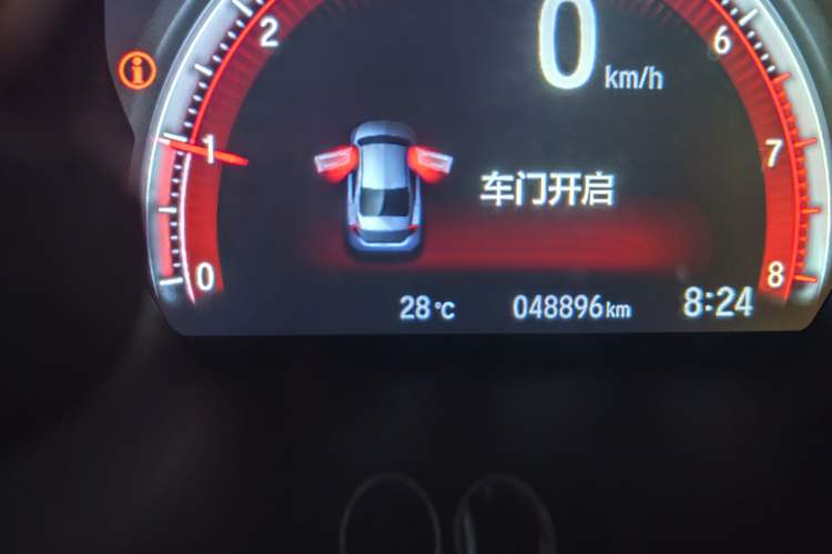 Used Honda Civic 2019 220TURBO CVT Dynamic Edition China VI Emission Standard Odometer Close Up