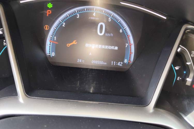 Used Honda Civic 2019 220TURBO CVT Dynamic Edition China VI Odometer Close Up