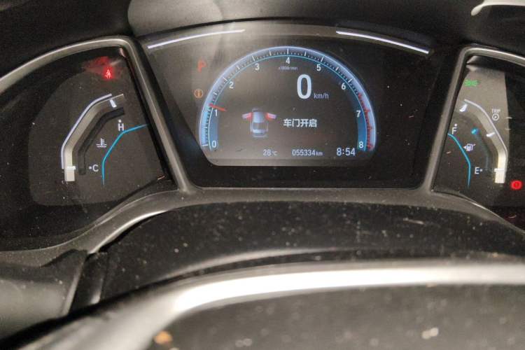 Used Honda Civic 2019 220TURBO CVT Dynamic Edition China VI Odometer Close Up
