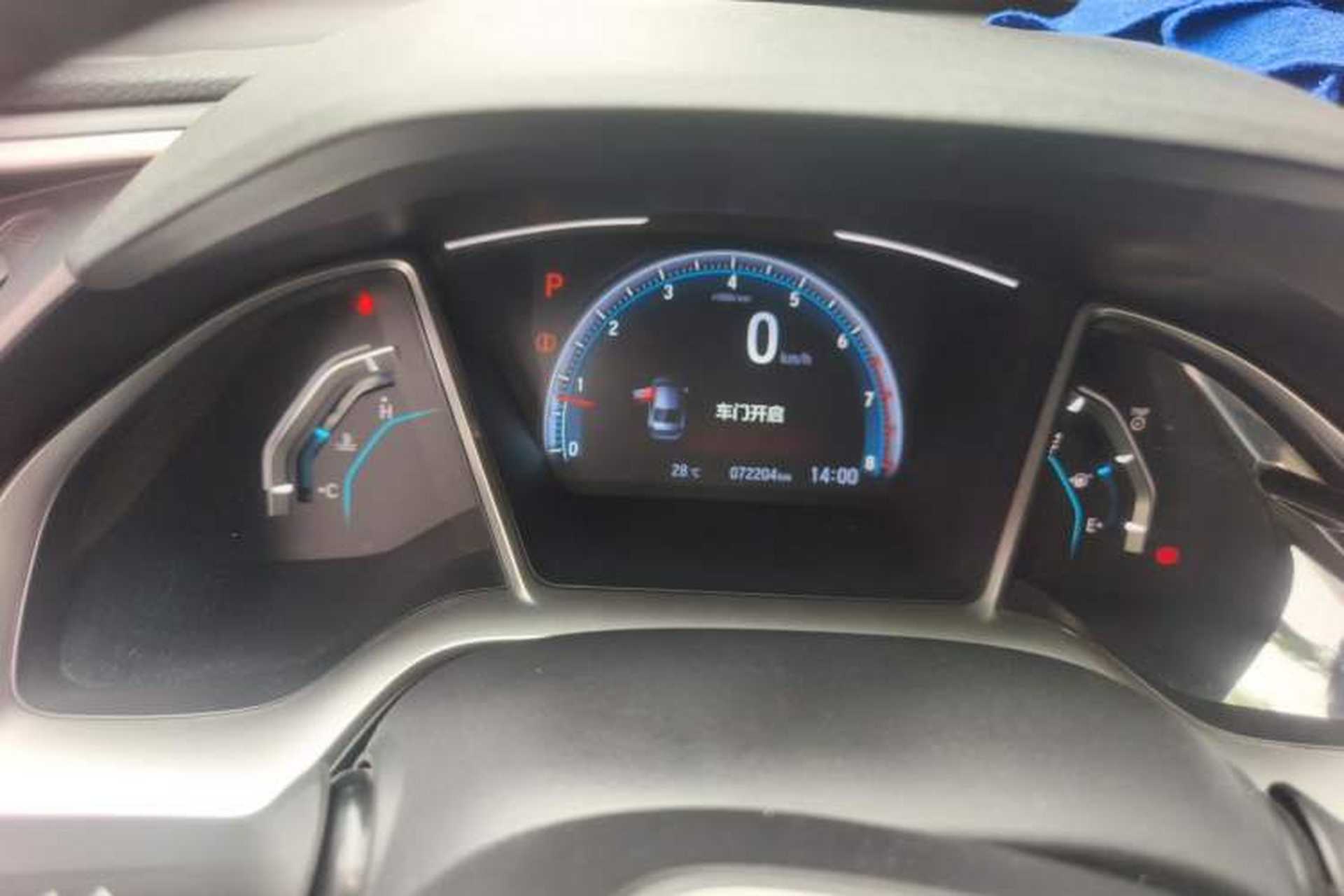 Used Honda Civic 2019 220TURBO CVT Dynamic Edition China VI Odometer Close Up