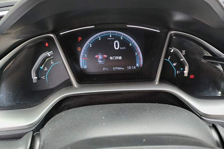 Used Honda Civic 2019 220TURBO CVT Dynamic Edition China V Odometer Close Up