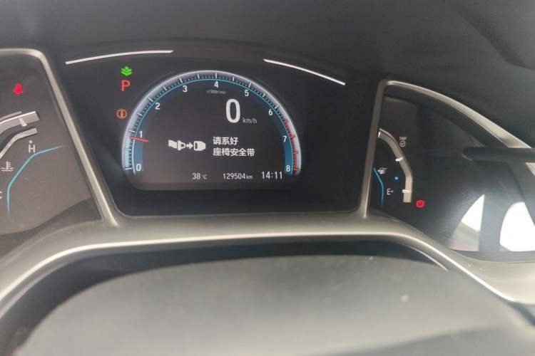 Used Honda Civic 2019 220TURBO CVT Dynamic Edition China VI Odometer Close Up