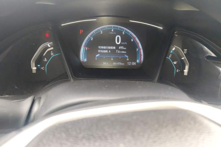 Used Honda Civic 2019 180TURBO CVT Shangdong Edition China VI Odometer Close Up