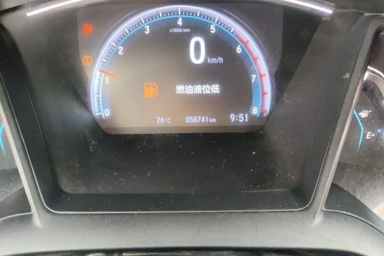 Used Honda Civic 2019 180TURBO CVT Shangdong Edition China VI Odometer Close Up