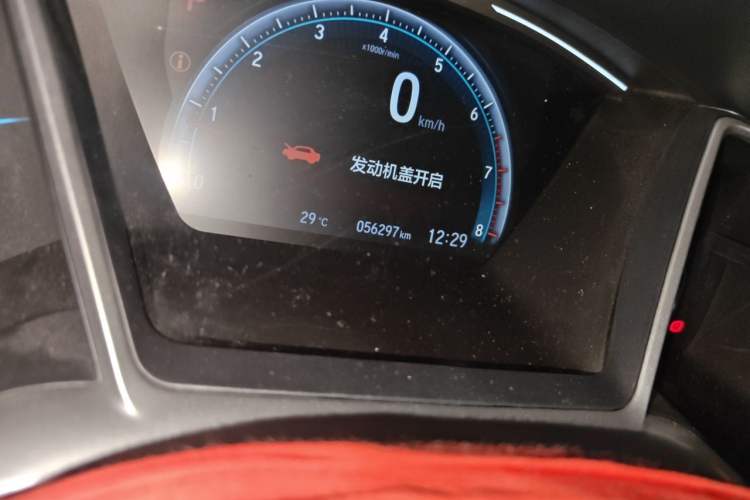 Used Honda Civic 2019 220TURBO CVT Dynamic Edition China VI Odometer Close Up