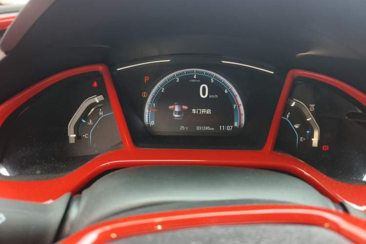 Used Honda Civic 2019 220TURBO CVT Dynamic Edition China VI Odometer Close Up