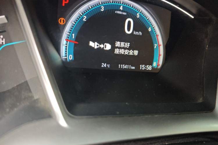 Used Honda Civic 2019 220TURBO CVT Dynamic Edition China VI Odometer Close Up