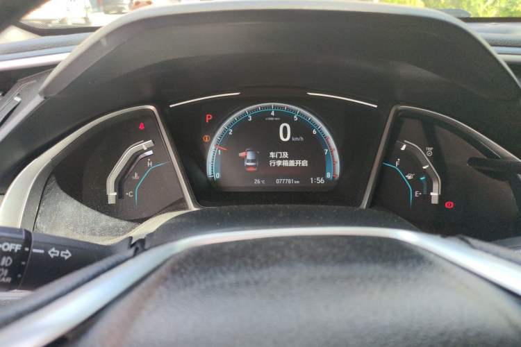 Used Honda Civic 2019 220TURBO CVT Dynamic Edition China VI Odometer Close Up