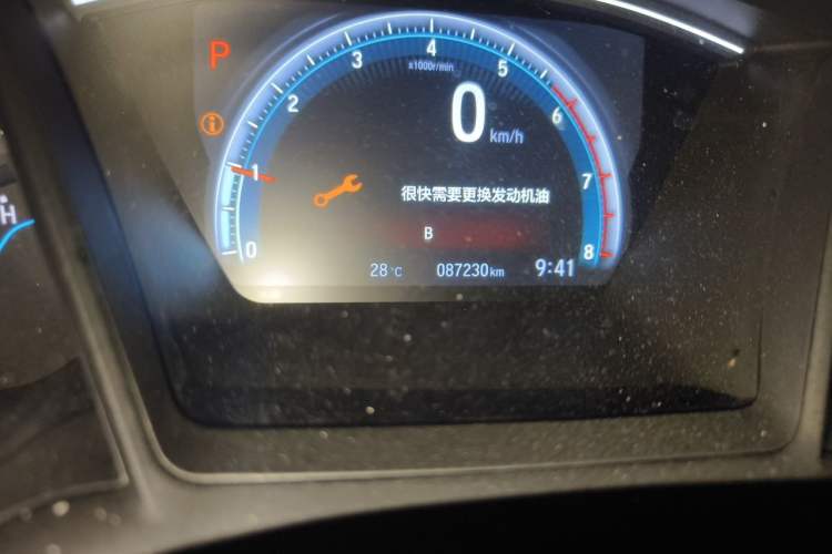 Used Honda Civic 2019 180TURBO CVT Shangqing Edition China V Odometer Close Up