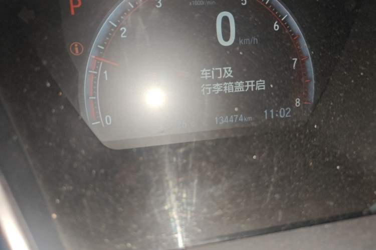 Used Honda Civic 2019 220TURBO CVT Dynamic Edition China VI Emission Standard Odometer Close Up