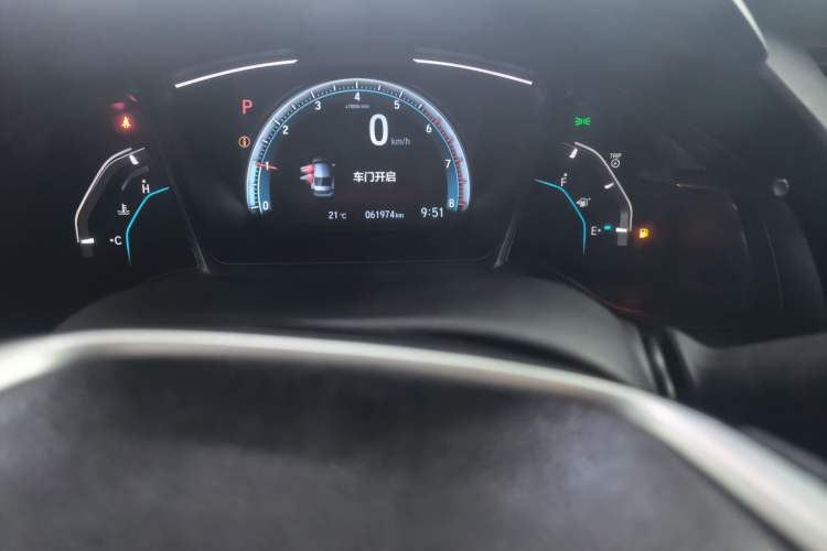 Used Honda Civic 2019 180TURBO CVT Shangdong Edition China VI Odometer Close Up