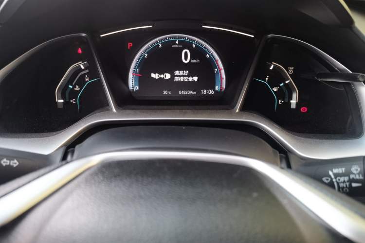 Used Honda Civic 2019 220TURBO CVT Dynamic Edition China VI Odometer Close Up
