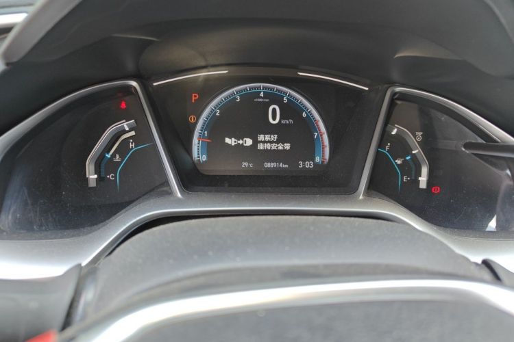 Used Honda Civic 2019 220TURBO CVT Dynamic Edition China VI Odometer Close Up