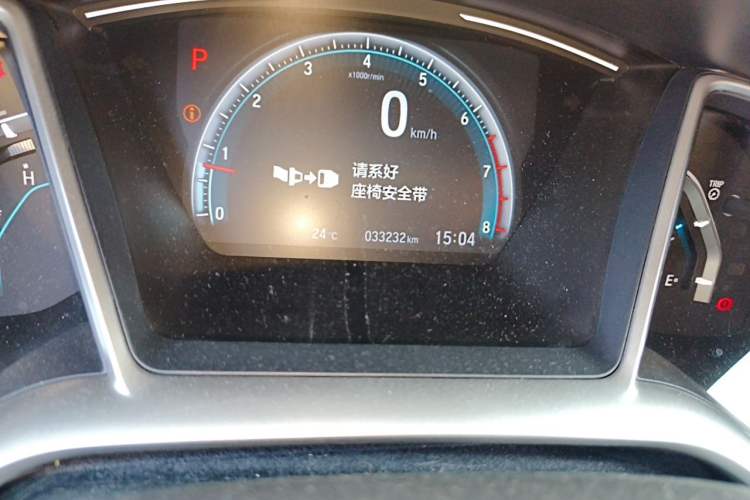 Used Honda Civic 2019 220TURBO CVT Dynamic Edition China VI Odometer Close Up