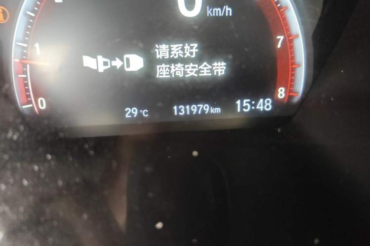 Used Honda Civic 2019 220TURBO CVT Dynamic Edition China VI Emission Standard Odometer Close Up