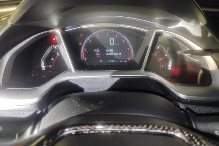 Used Honda Civic 2019 220TURBO CVT Dynamic Edition China VI Emission Standard Odometer Close Up