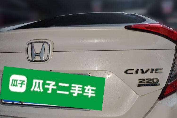 Used Honda Civic 2019 220TURBO CVT Dynamic Edition China VI Rear