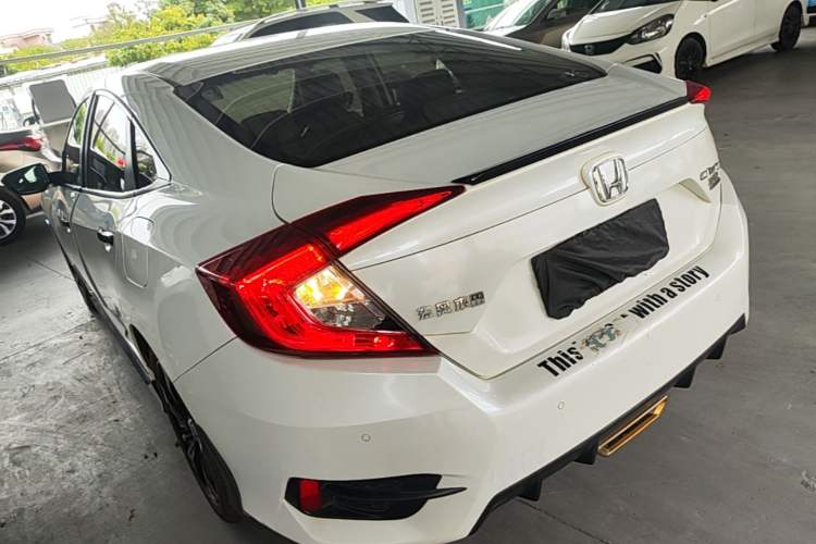 Used Honda Civic 2019 220TURBO CVT Dynamic Edition China VI Emission Standard Rear Left 45 Deg