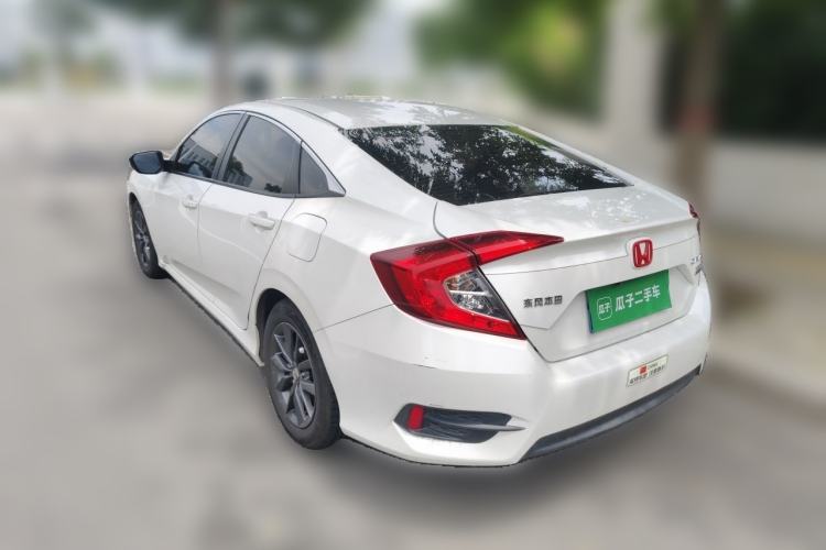 Used Honda Civic 2019 180TURBO CVT Shangdong Edition China VI Rear Left 45 Deg