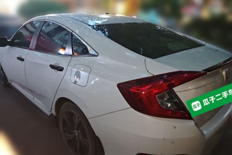 Used Honda Civic 2019 220TURBO CVT Dynamic Edition China V Emission Standard Rear Left 45 Deg
