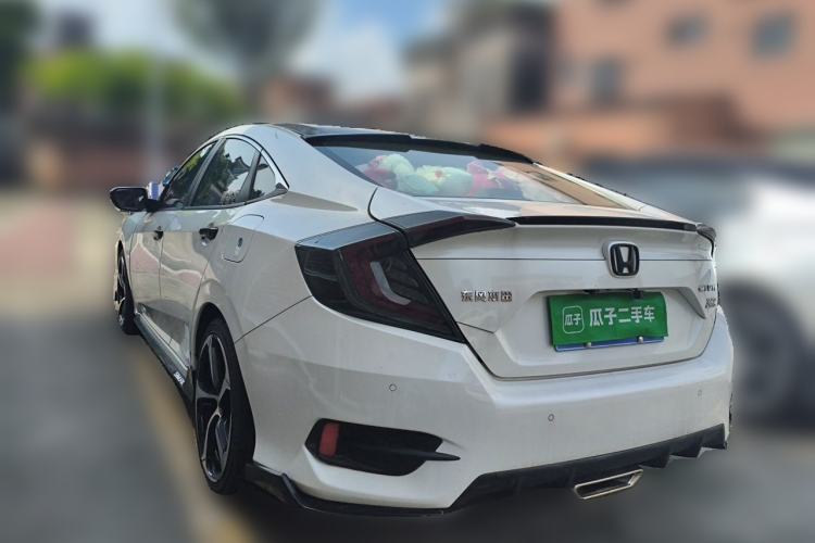 Used Honda Civic 2019 220TURBO CVT Dynamic Edition China V Emission Standard Rear Left 45 Deg