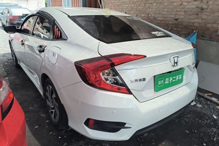 Used Honda Civic 2019 180TURBO CVT Shangyue Edition China VI Emission Standard Rear Left 45 Deg