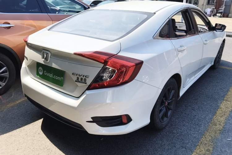 Used Honda Civic 2019 180TURBO CVT Shangdong Edition China VI Rear Right 45 Deg