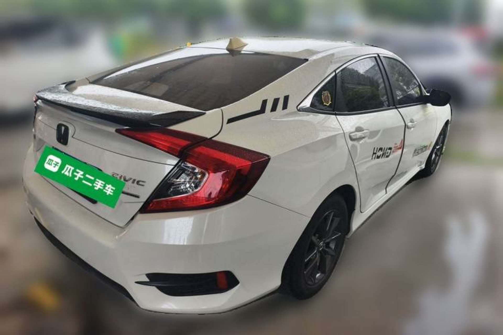 Used Honda Civic 2019 180TURBO CVT Shangqing Edition China VI Rear Right 45 Deg