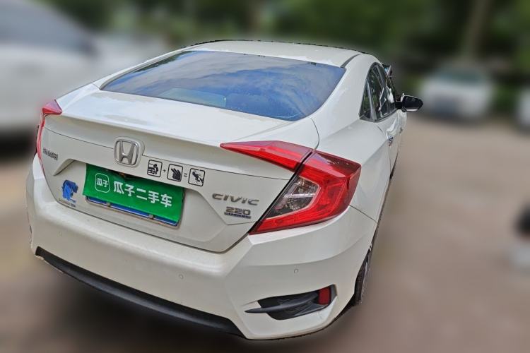 Used Honda Civic 2019 220TURBO CVT Power Edition China VI Emission Standard Rear Right 45 Deg