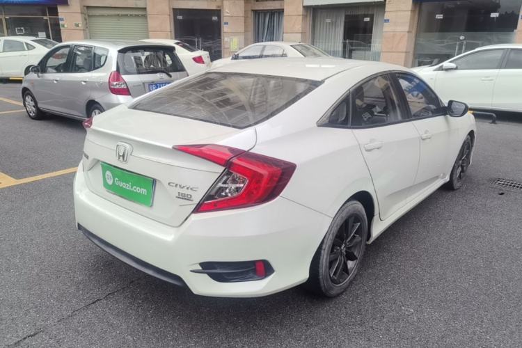 Used Honda Civic 2019 180TURBO CVT Shangdong Edition China VI Rear Right 45 Deg