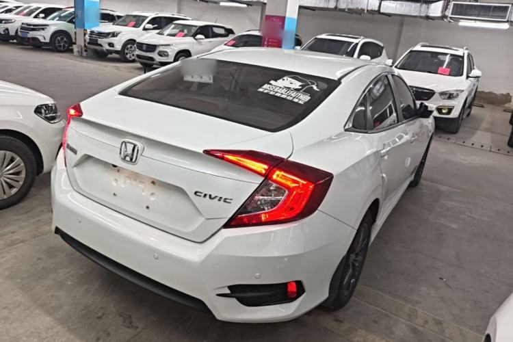 Used Honda Civic 2019 180TURBO CVT Shangdong Edition China VI Rear Right 45 Deg