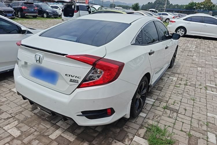 Used Honda Civic 2019 220TURBO CVT Dynamic Edition China VI Emission Standard Rear Right 45 Deg