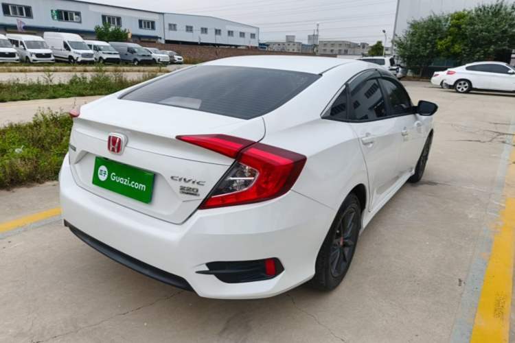 Used Honda Civic 2019 180TURBO CVT Shangdong Edition China VI Rear Right 45 Deg