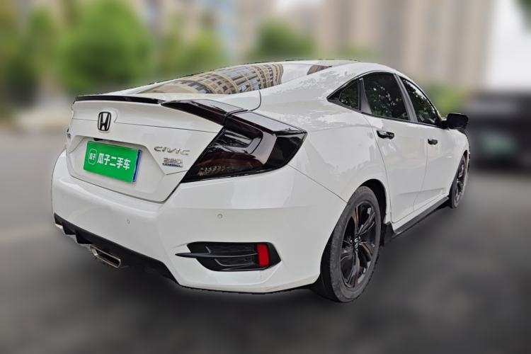 Used Honda Civic 2019 220TURBO CVT Dynamic Edition China VI Emission Standard Rear Right 45 Deg