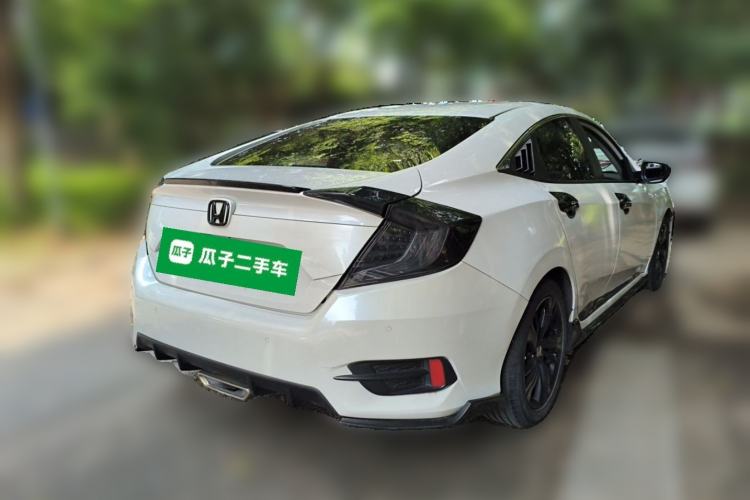 Used Honda Civic 2019 220TURBO CVT Dynamic Edition China VI Emission Standard Rear Right 45 Deg