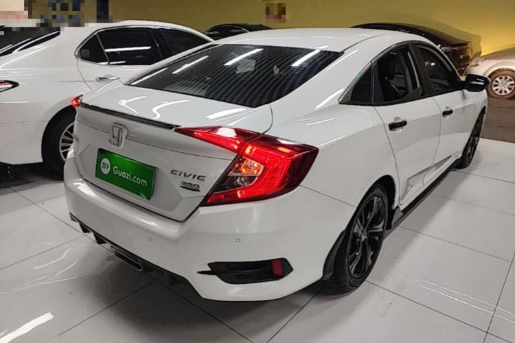 Used Honda Civic 2019 220TURBO CVT Dynamic Edition China V Emission Standard Rear Right 45 Deg