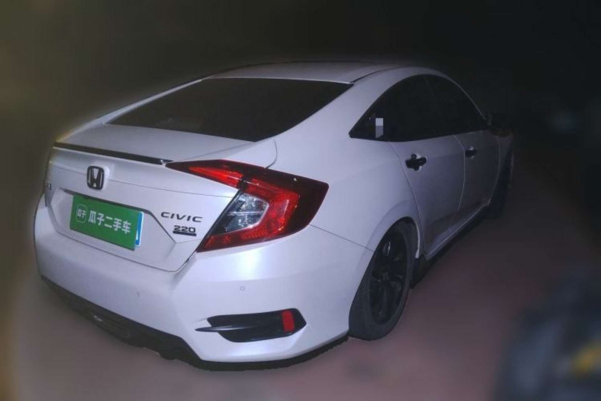 Used Honda Civic 2019 220TURBO CVT Dynamic Edition China VI Emission Standard Rear Right 45 Deg