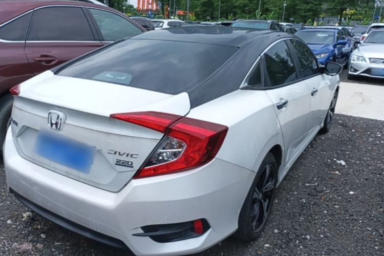 Used Honda Civic 2019 220TURBO CVT Power Edition China VI Emission Standard Rear Right 45 Deg