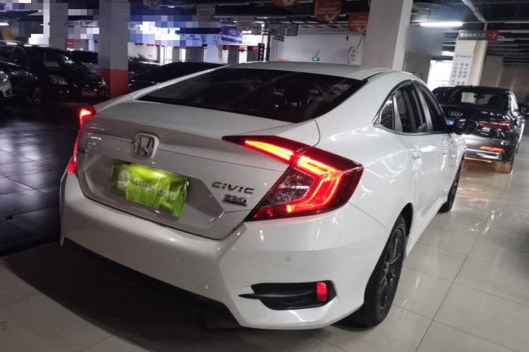 Used Honda Civic 2019 220TURBO CVT Dynamic Edition China VI Rear Right 45 Deg