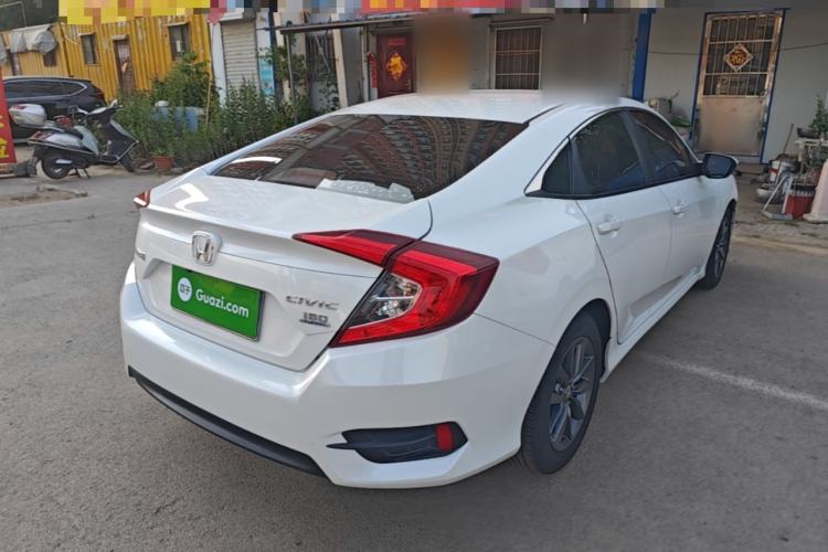 Used Honda Civic 2019 180TURBO CVT Shangdong Edition China VI Rear Right 45 Deg
