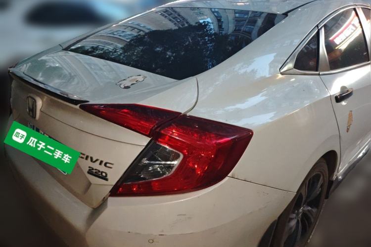 Used Honda Civic 2019 220TURBO CVT Dynamic Edition China V Emission Standard Rear Right 45 Deg
