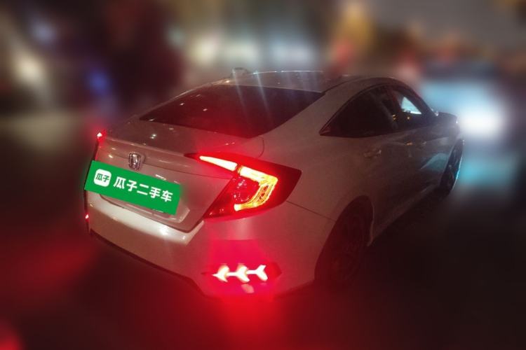 Used Honda Civic 2019 180TURBO CVT Shangqing Edition China VI Rear Right 45 Deg