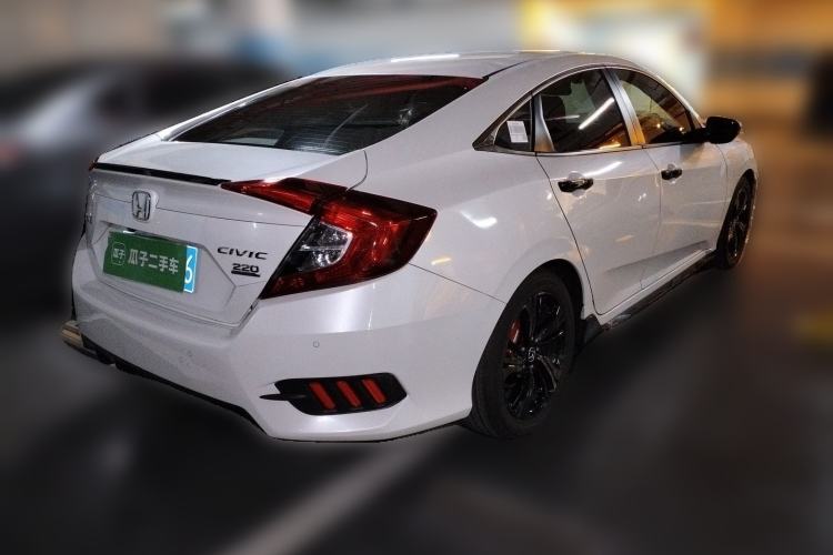 Used Honda Civic 2019 220TURBO CVT Dynamic Edition China VI Emission Standard Rear Right 45 Deg
