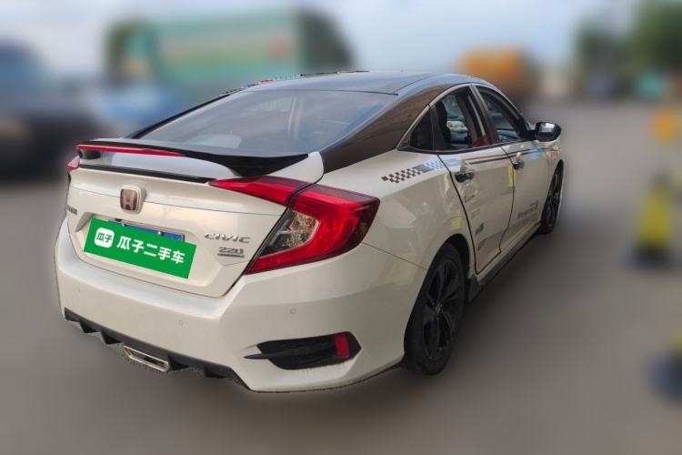 Used Honda Civic 2019 220TURBO CVT Dynamic Edition China V Emission Standard Rear Right 45 Deg