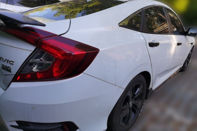 Used Honda Civic 2019 220TURBO CVT Dynamic Edition China V Emission Standard Rear Right 45 Deg