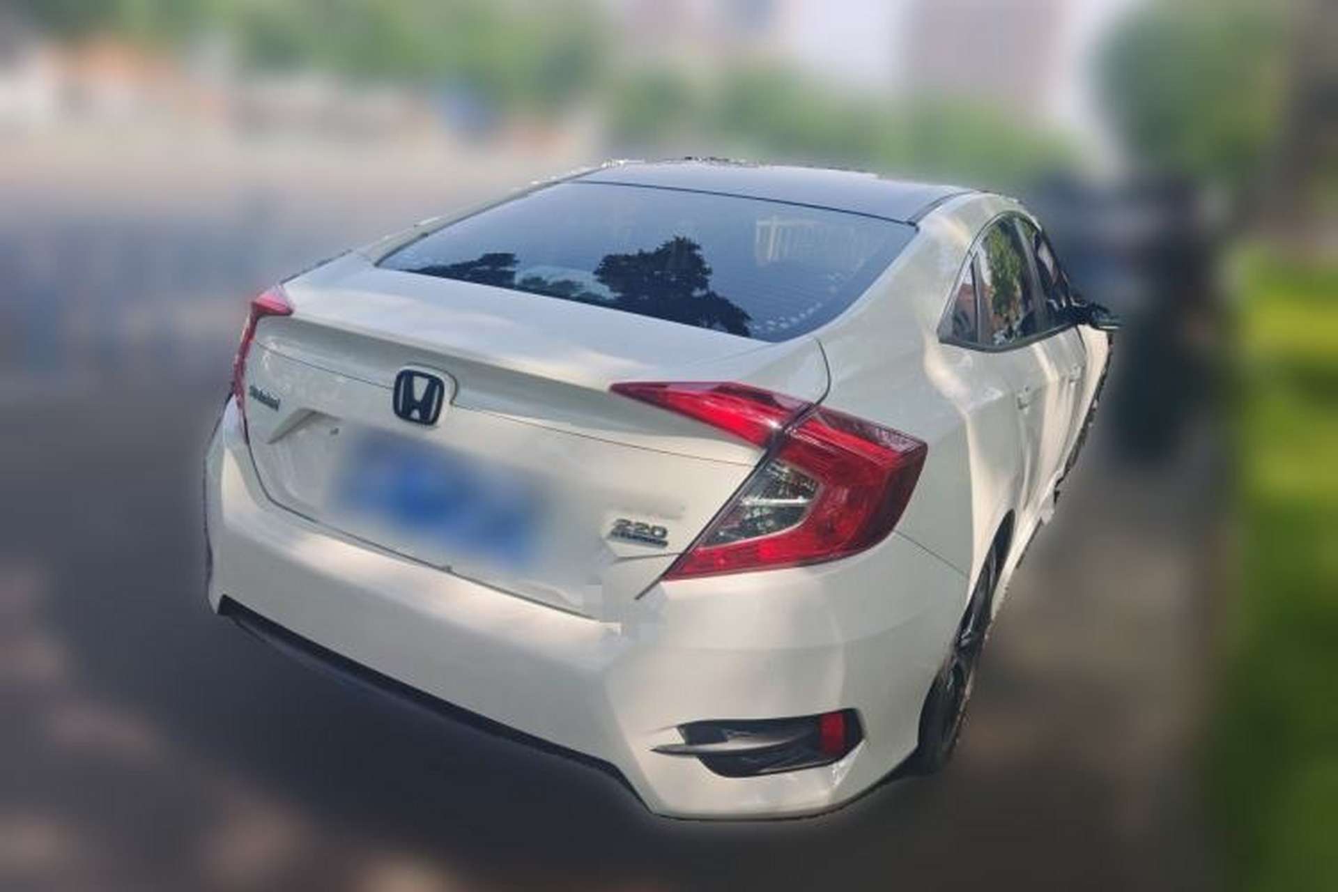 Used Honda Civic 2019 220TURBO CVT Dynamic Edition China VI Rear Right 45 Deg