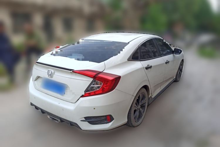 Used Honda Civic 2019 220TURBO CVT Dynamic Edition China V Emission Standard Rear Right 45 Deg
