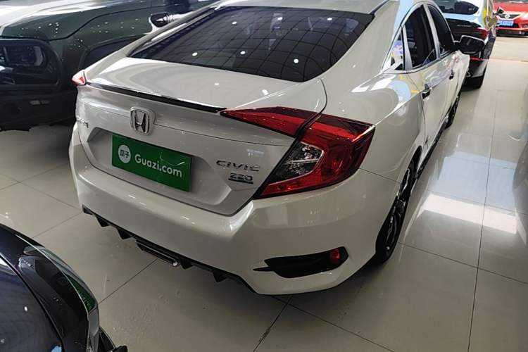 Used Honda Civic 2019 220TURBO CVT Dynamic Edition China VI Emission Standard Rear Right 45 Deg