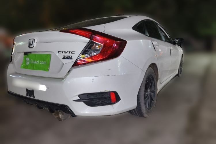 Used Honda Civic 2019 220TURBO CVT Dynamic Edition China VI Rear Right 45 Deg
