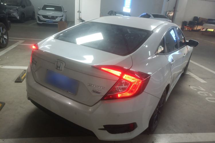 Used Honda Civic 2019 220TURBO CVT Dynamic Edition China VI Rear Right 45 Deg